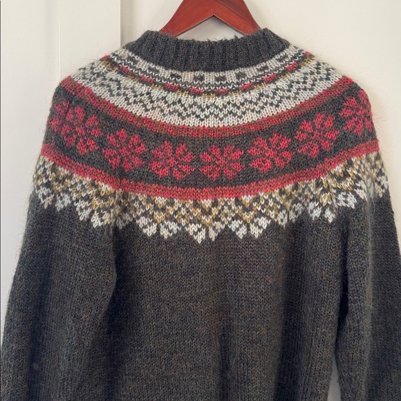 Woolrich Mohair Fair Isle Cardigan Sweater Size M - Picture 6 of 8